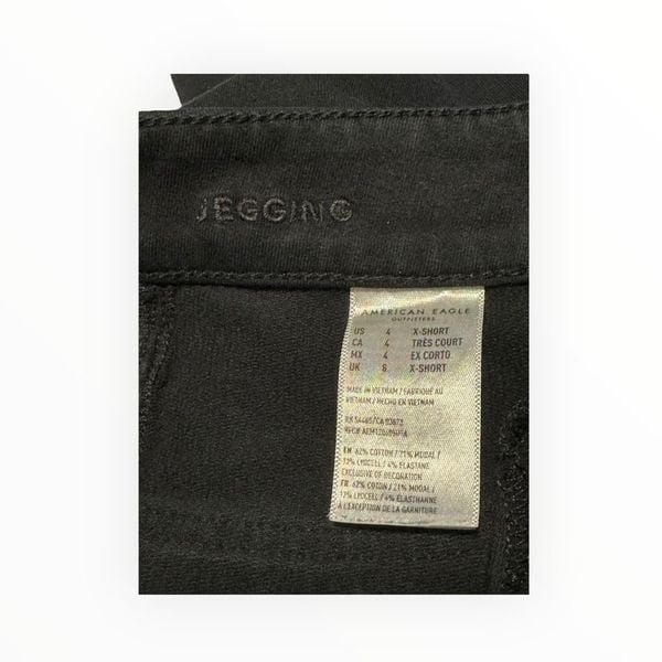 high discount American Eagle Outfitters Women’s Size 4 X-Short Black Super Stretch Jegging jJ5HXSTAn New Style