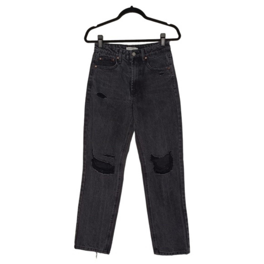 good price AND NOW THIS Distressed Straight Leg Black Denim Jeans 27 fqy7Q08OD for sale
