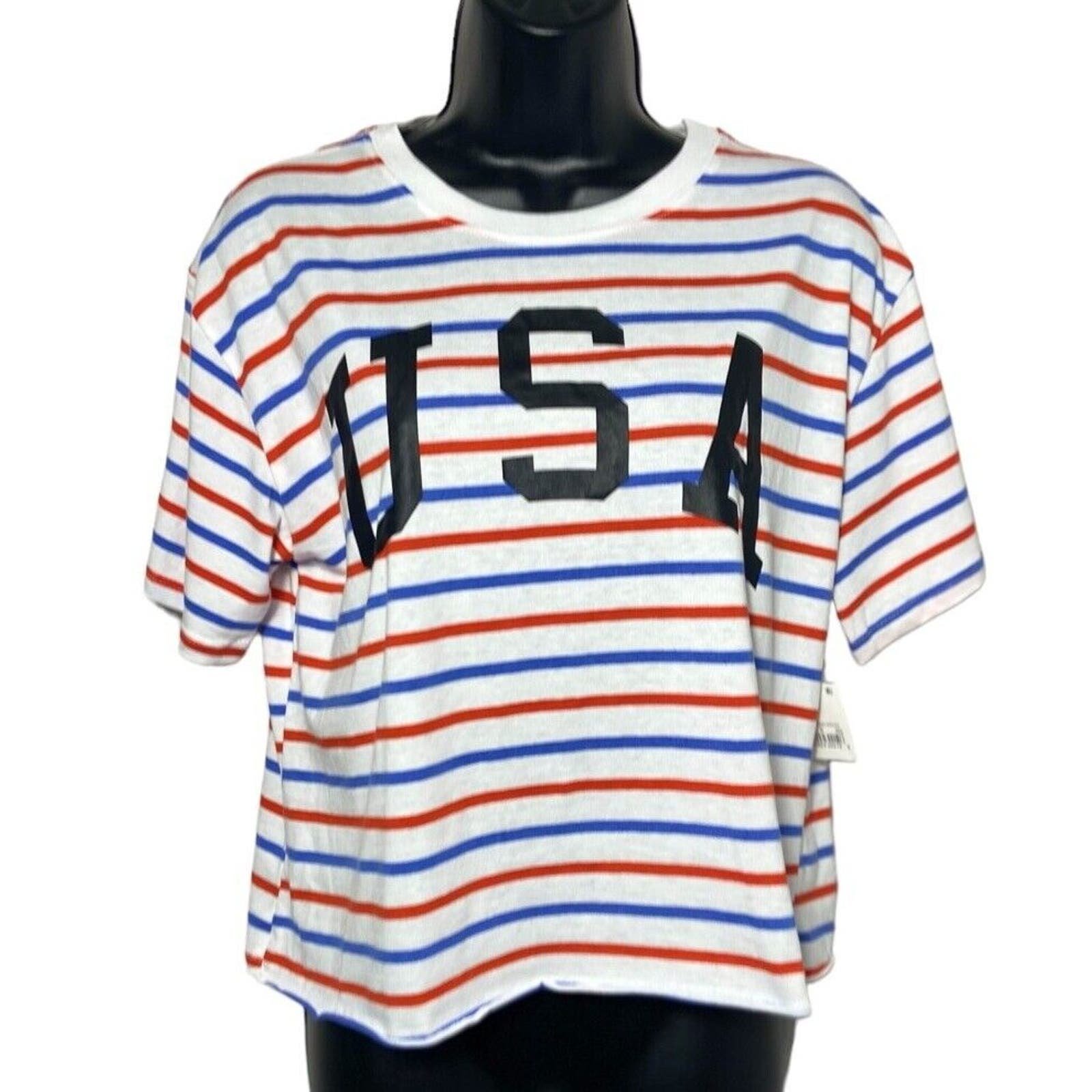 where to buy  Mighty Fine Striped USA Graphic Women