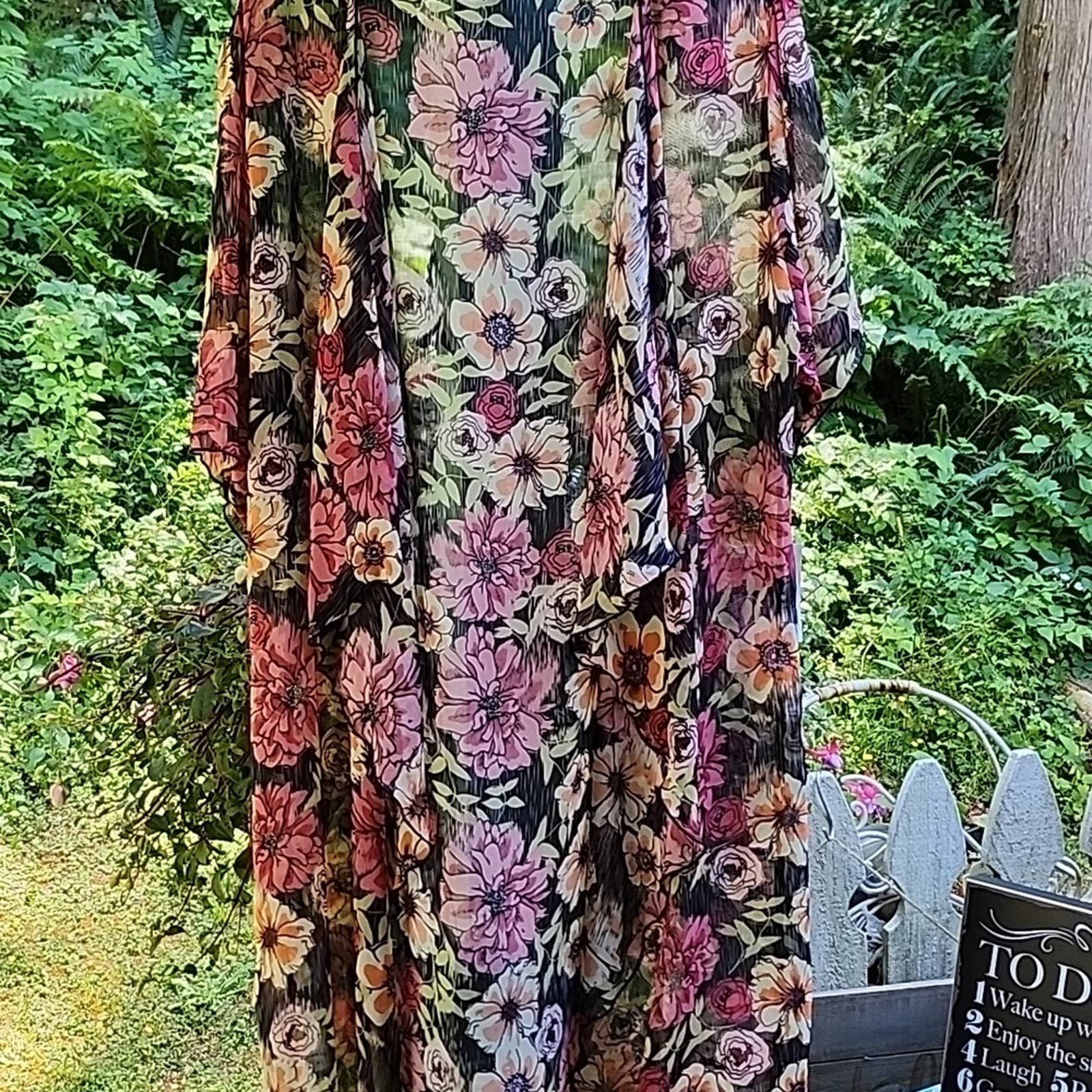 Promotions  Shirley Sheer Floral Kimono Lularoe Medium P1sZ8Rb8n Everyday Low Prices