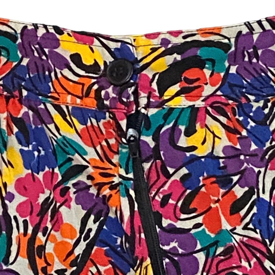 Classic Vintage Ann Stevens Floral Print Pleated Maxi Skirt ijQcKmftW Counter Genuine 