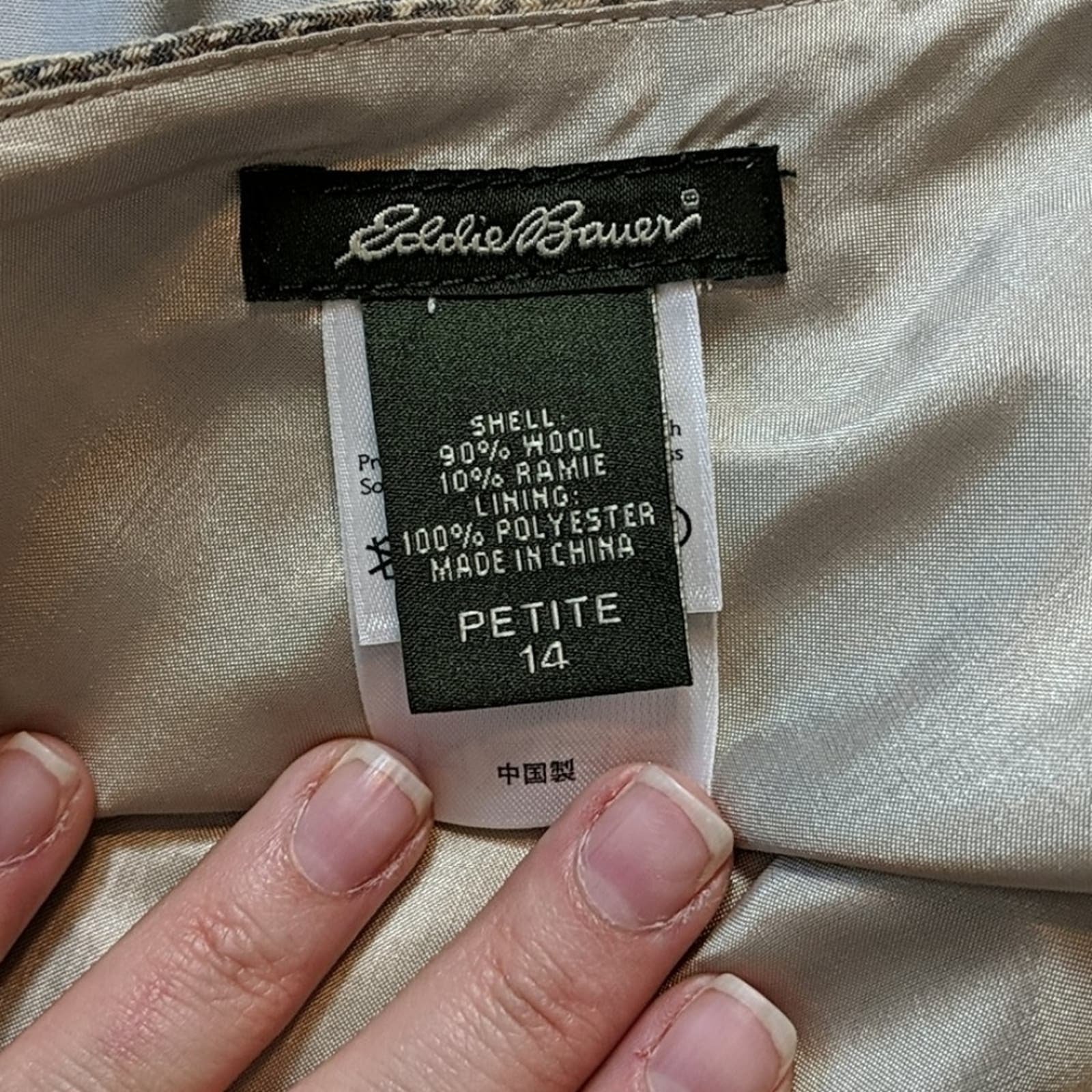 Buy Eddie Bauer Wool Blend Plaid Skirt, 14P FkG5sZIQO Store Online