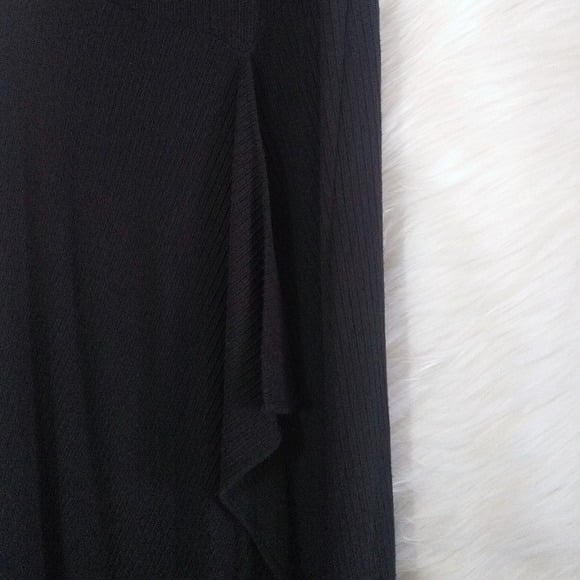 where to buy  Calvin Klein Black Asymmetrical Ribbed Knit Tiered Midi Skirt Size Medium kokRCYDI3 no tax