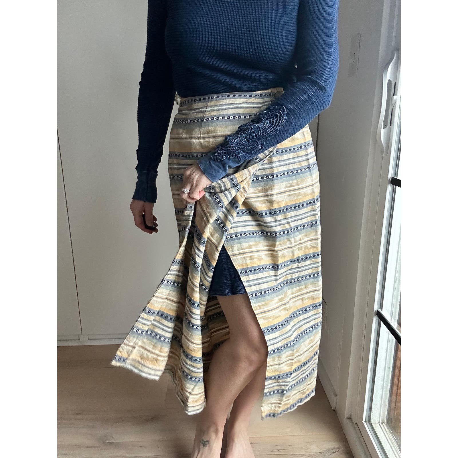 cheapest place to buy  Vintage 90s Country Western Wrap Skirt Southwestern Midi length Cowgirl  Size 8 h0E08ZLIO just for you