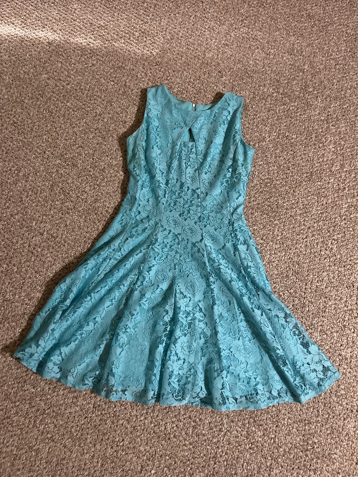 high discount Light Blue Keyhole Lace Dress p0PDN8qAi w