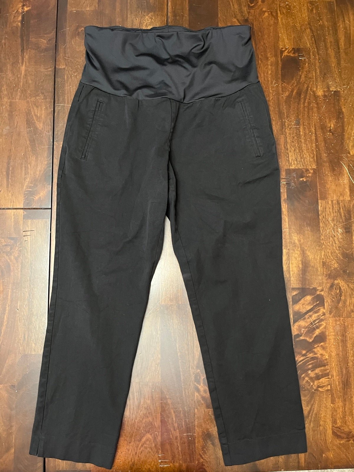 Custom A Pea In The Pod Black Maternity Over Belly Casual Pants Women’s Size L HLVgUBn6L Discount