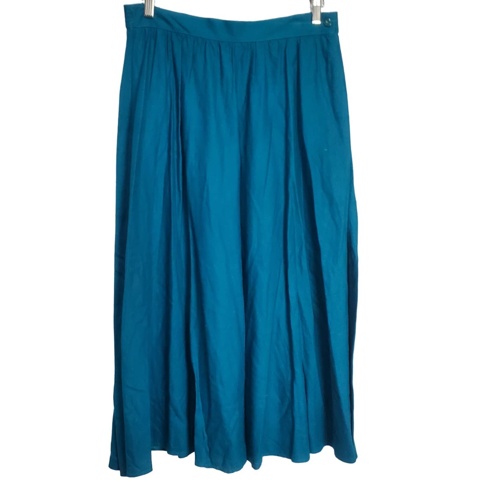 Great George Georgiou Skirt Womens Large Blue Silk Maxi