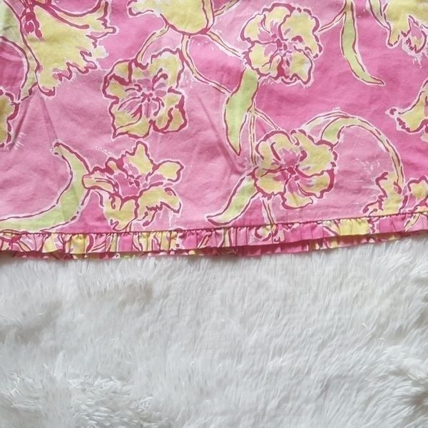 Amazing Lilly Pulitzer Pink Yellow Floral Skirt Size 4 Im3kPn7Rz just buy it