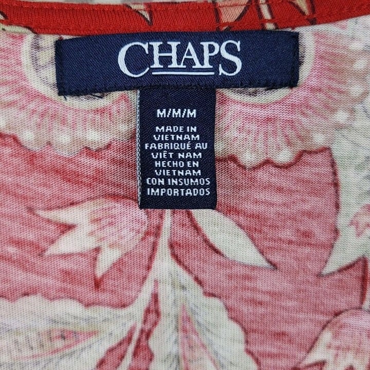 Exclusive Chaps Maxi Dress Size Medium Floral Tropical Ralph Lauren Long Red Royalcore ixOMtvste Store Online