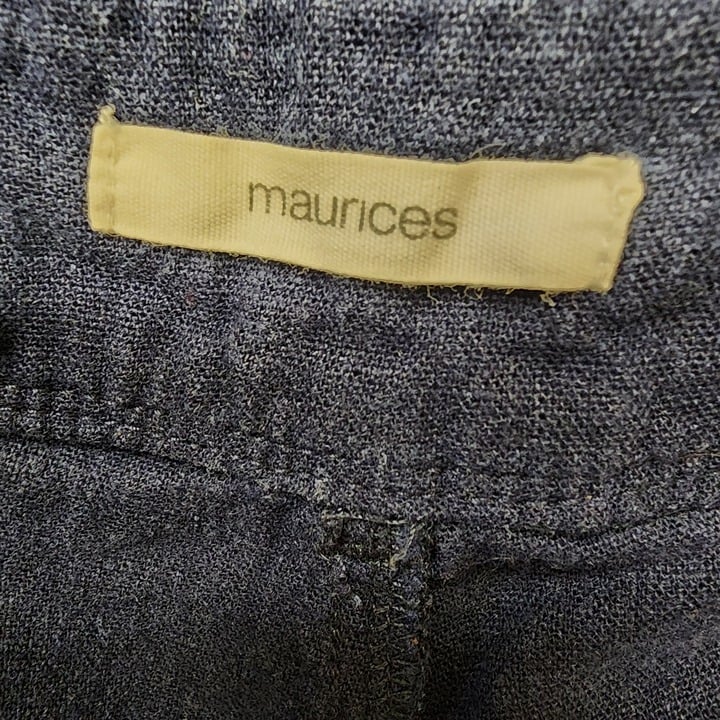 Classic Maurices Linen Blend Navy Blue Casual Shorts Size 9/10 IWpK3jtAK Zero Profit 