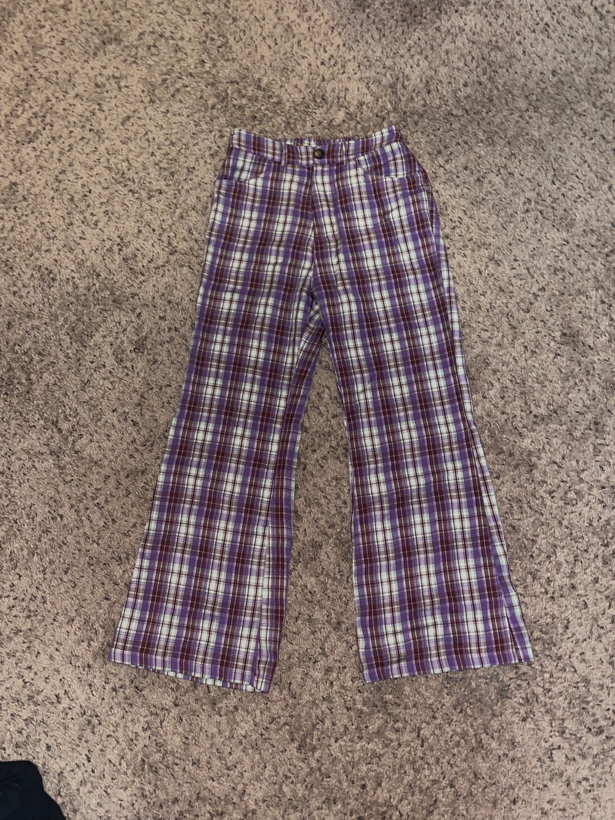 The Best Seller Listicle Plaid Flare Pants IW8jG2AhP Wh