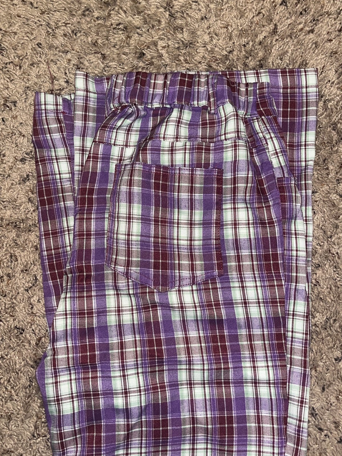 The Best Seller Listicle Plaid Flare Pants IW8jG2AhP Wholesale