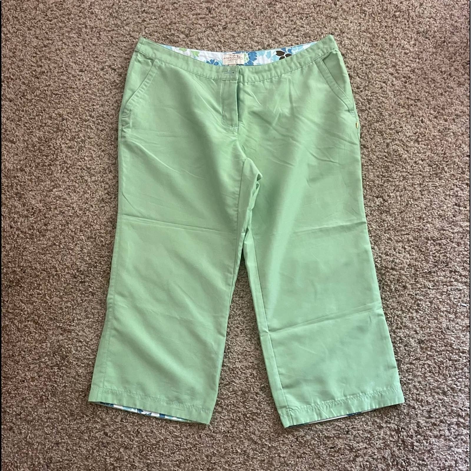 High quality Sea Green Capris OCT4gt11p Outlet Store