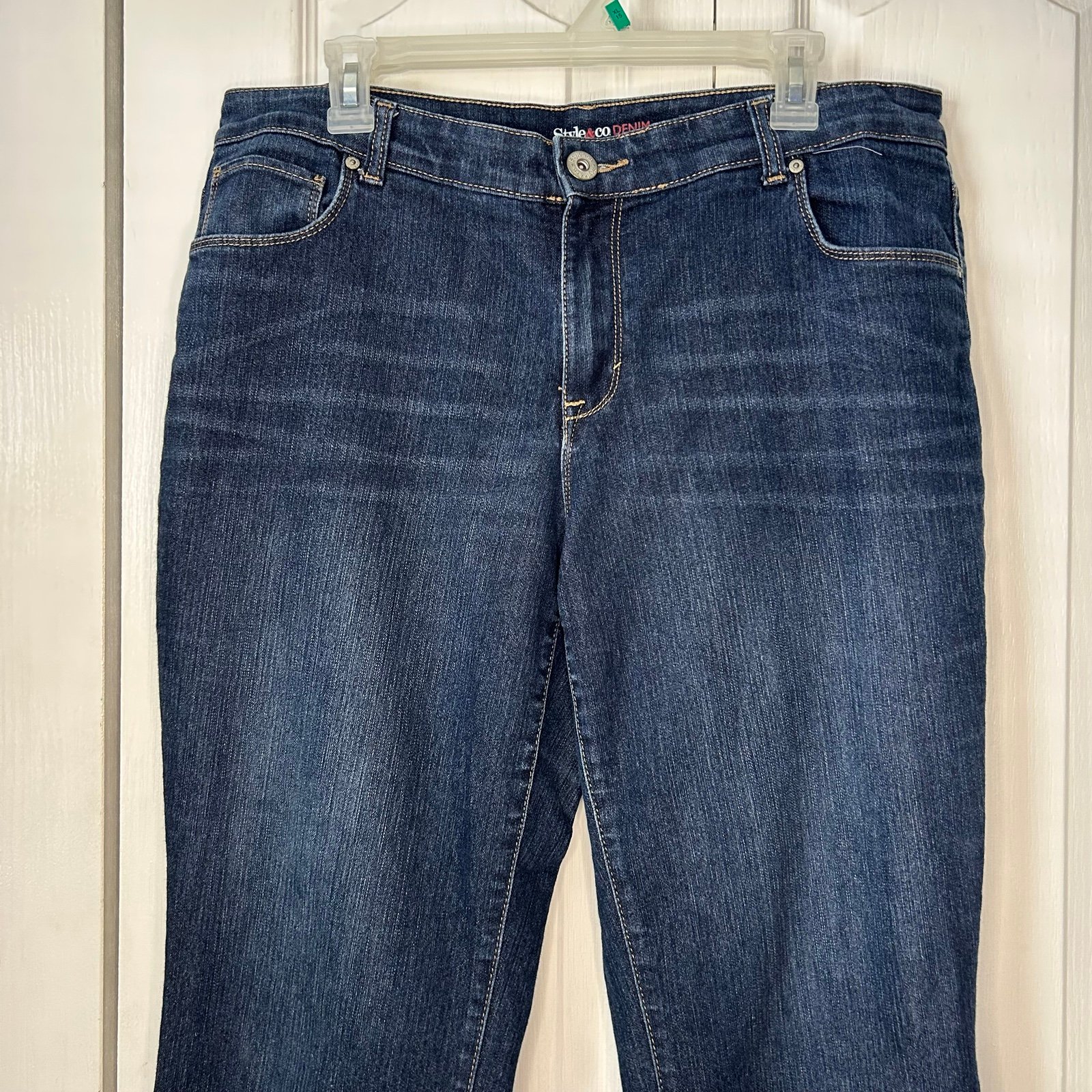 floor price Style & Co. women’s denim blue, Jean boyfriend, jeans, size 16 W NFaVrT5LM Cheap