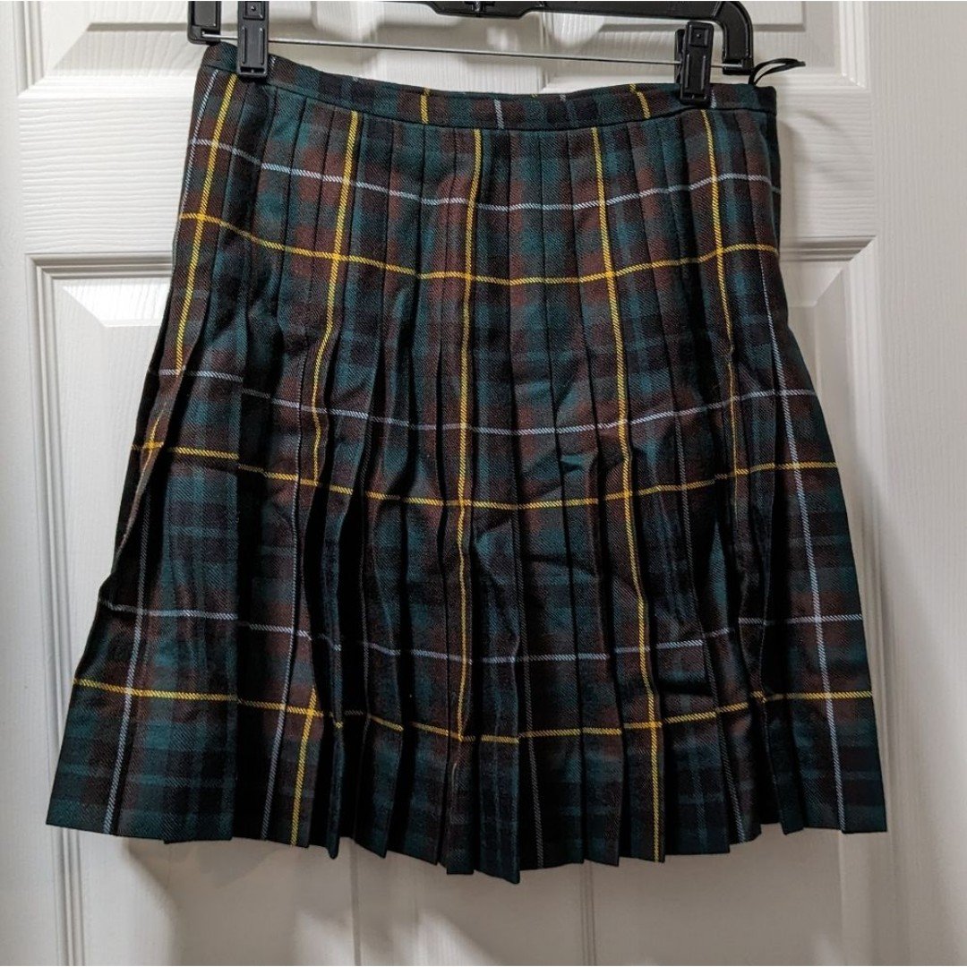 Factory Direct  BURBERRY Tartan Mini Kilt Check Wrap Plaid Scottish Pleated Skirt Gold Size 4 nSLJr6Q6U just buy it