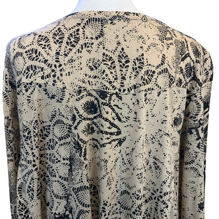 The Best Seller Peruvian Connection Floral Swing Tunic In Tan Size XS Small Asymmetrical Coastal hGTS1cuMC Outlet Store