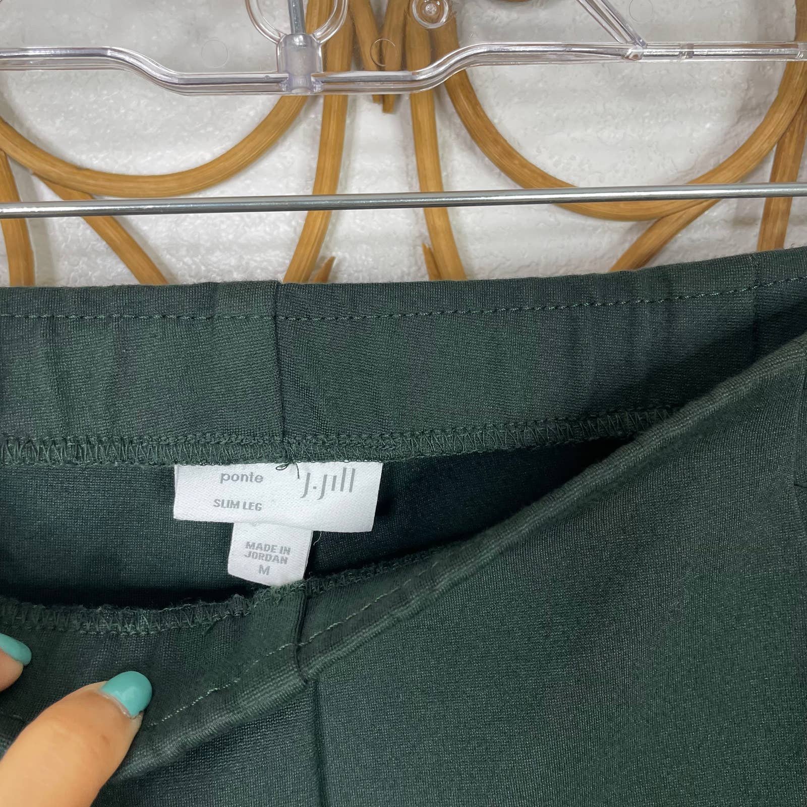 where to buy  J. Jill Ponte Slim leg pants green M pidMibT8x hot sale