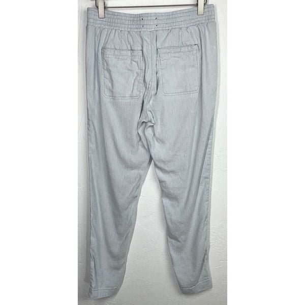 floor price Lou & Grey Blue White Striped Linen Blend Tapered Pants Small jLM0KzkDo just for you