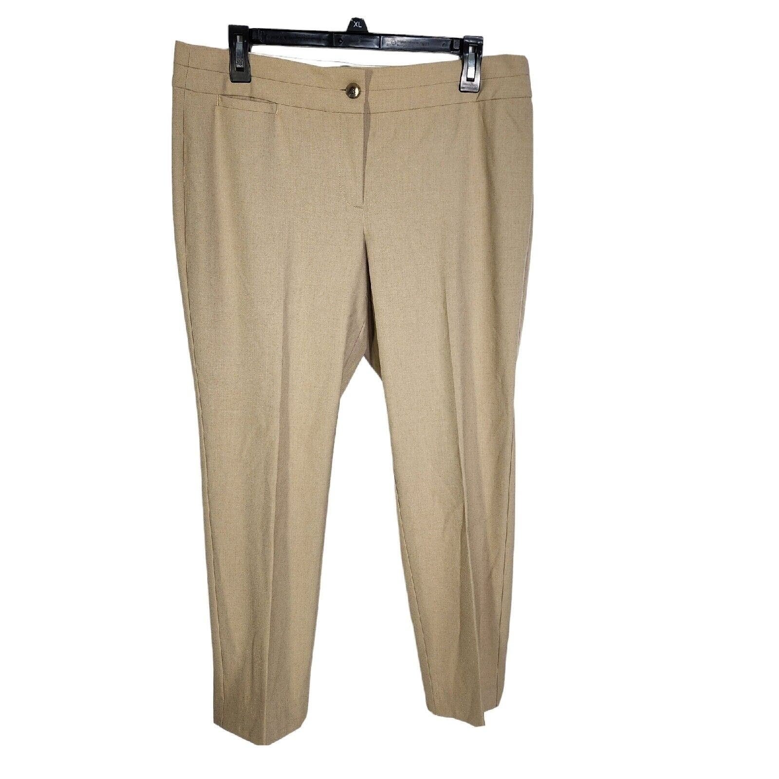 Nice Talbots Petites Womens Cropped Pants 12P Signature Chino Beige Khaki Mid Rise Of0uSxP8m Fashion