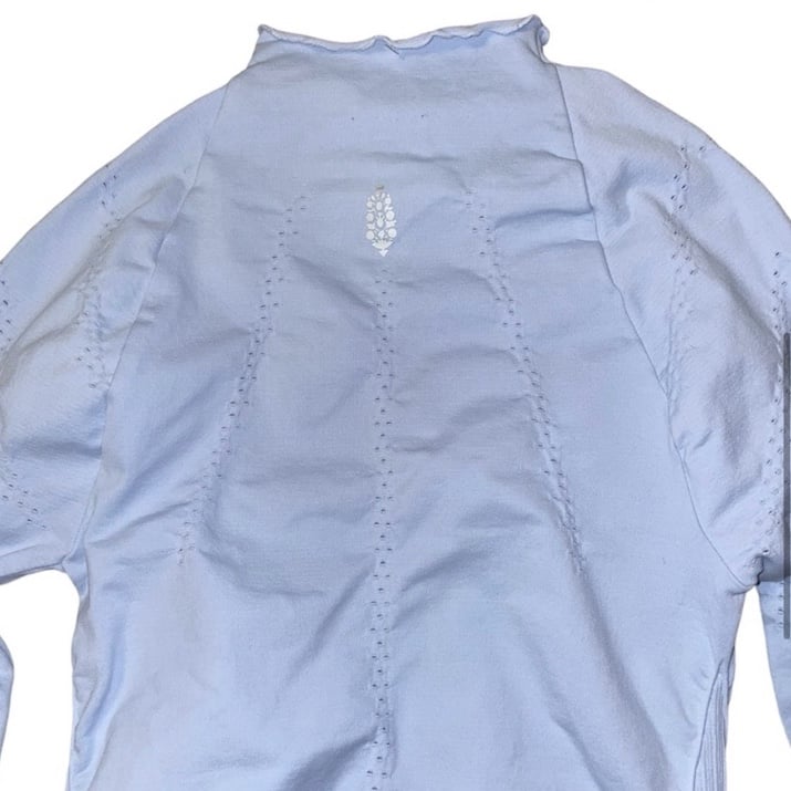 cheapest place to buy  Free People Good Karma High-Neck Layer in Baby Blue XS/S MSRP $88 OvW06j3q7 Outlet Store