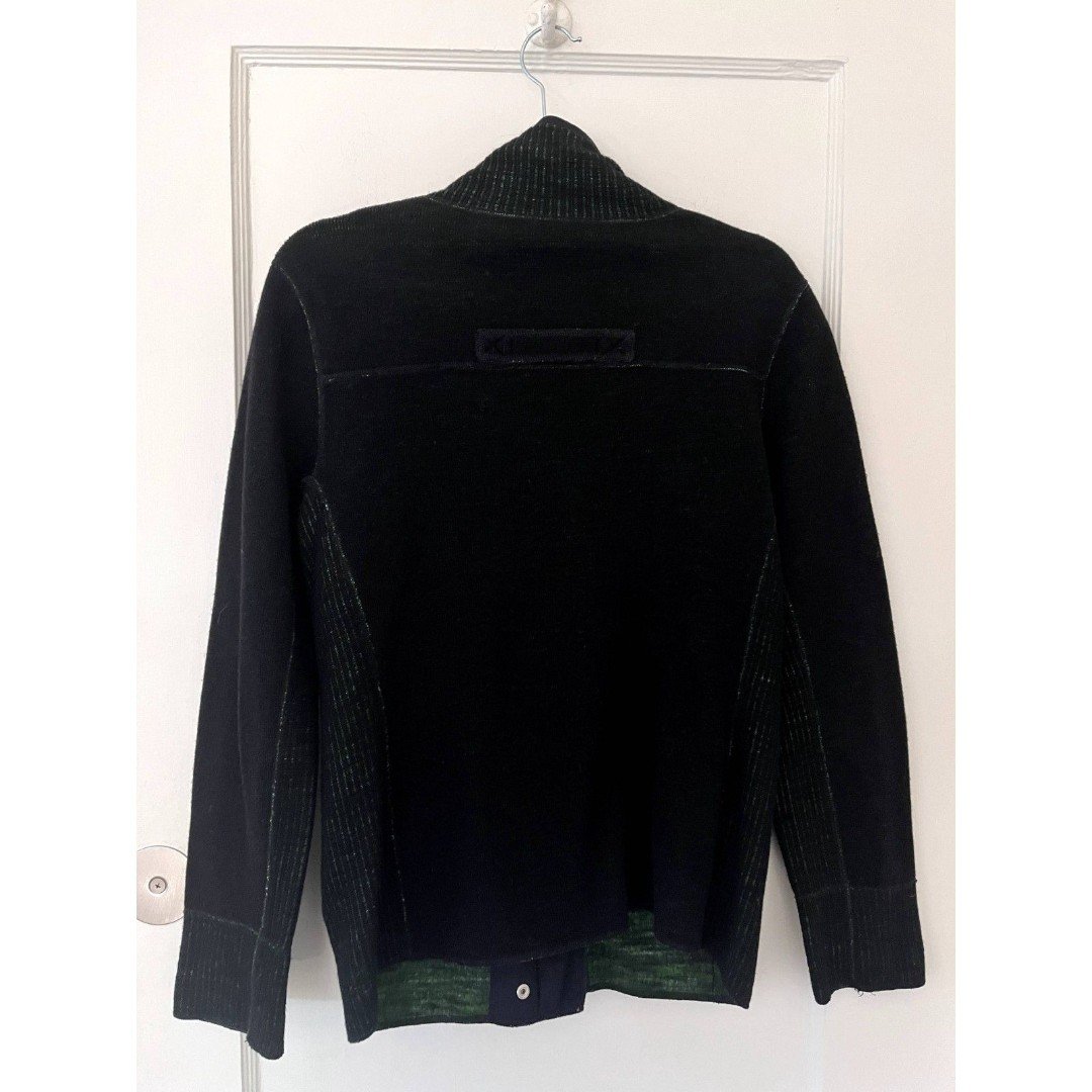 the Lowest price Womens Title Nine M Wool Blend Sweater Knit Jacket Full Zip Up Snap Mock Neck ODFFlrdUS Fashion