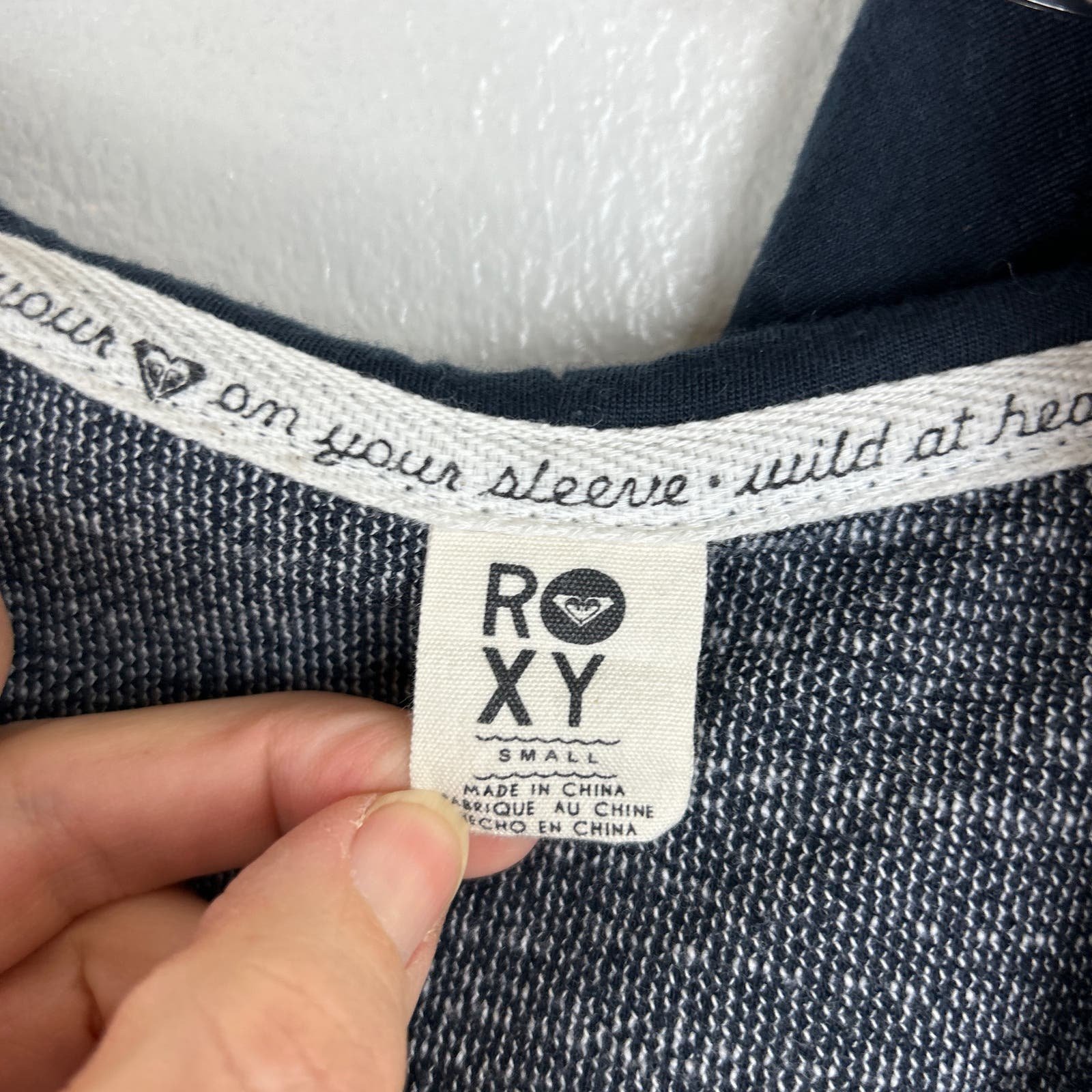Elegant Roxy Wild and Free Hoodie Sweatshirt Poncho Gray Kangaroo Pocket Womens Small khgRqKrIO Cheap