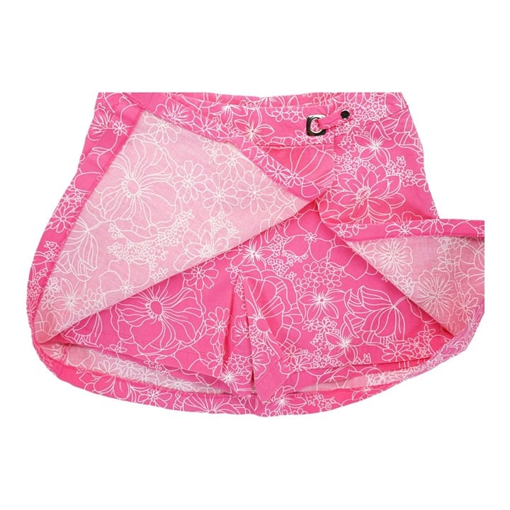 Fashion Versailles Women´s Pink Floral Print Cotton Skirt Short Size 10 plXytgJoP Hot Sale
