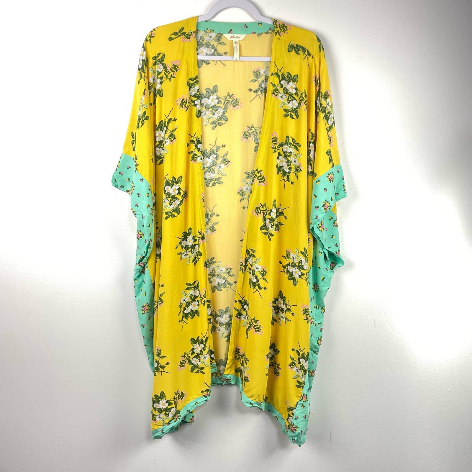 Promotions  Matilda Jane Yellow Teal Floral Kimono Size