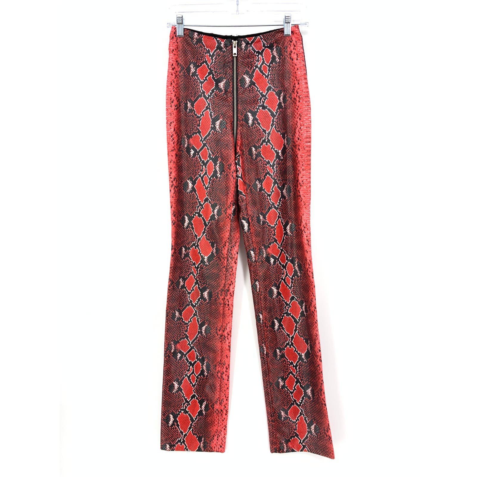 big discount I.Am.Gia Anet Pants Women´s Size XS Red Snakeskin Print Zip Around Full Length guxVwO4aA just buy it