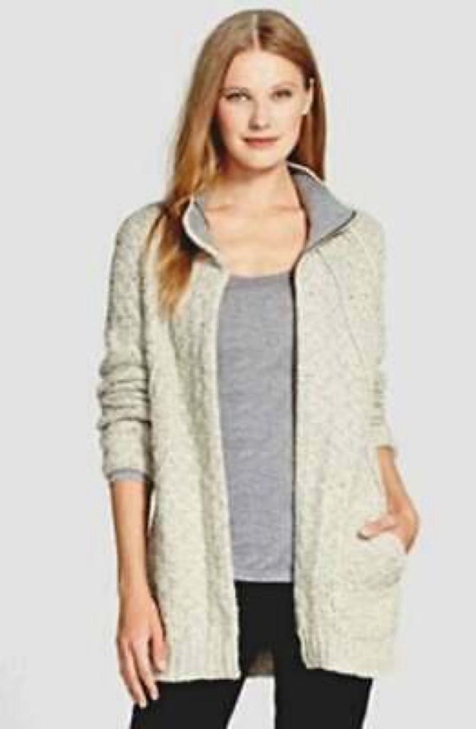good price Eileen Fisher 100% Organic Cotton Cozy Twist Long Sweater Jacket size XS nmVESX8jV online store