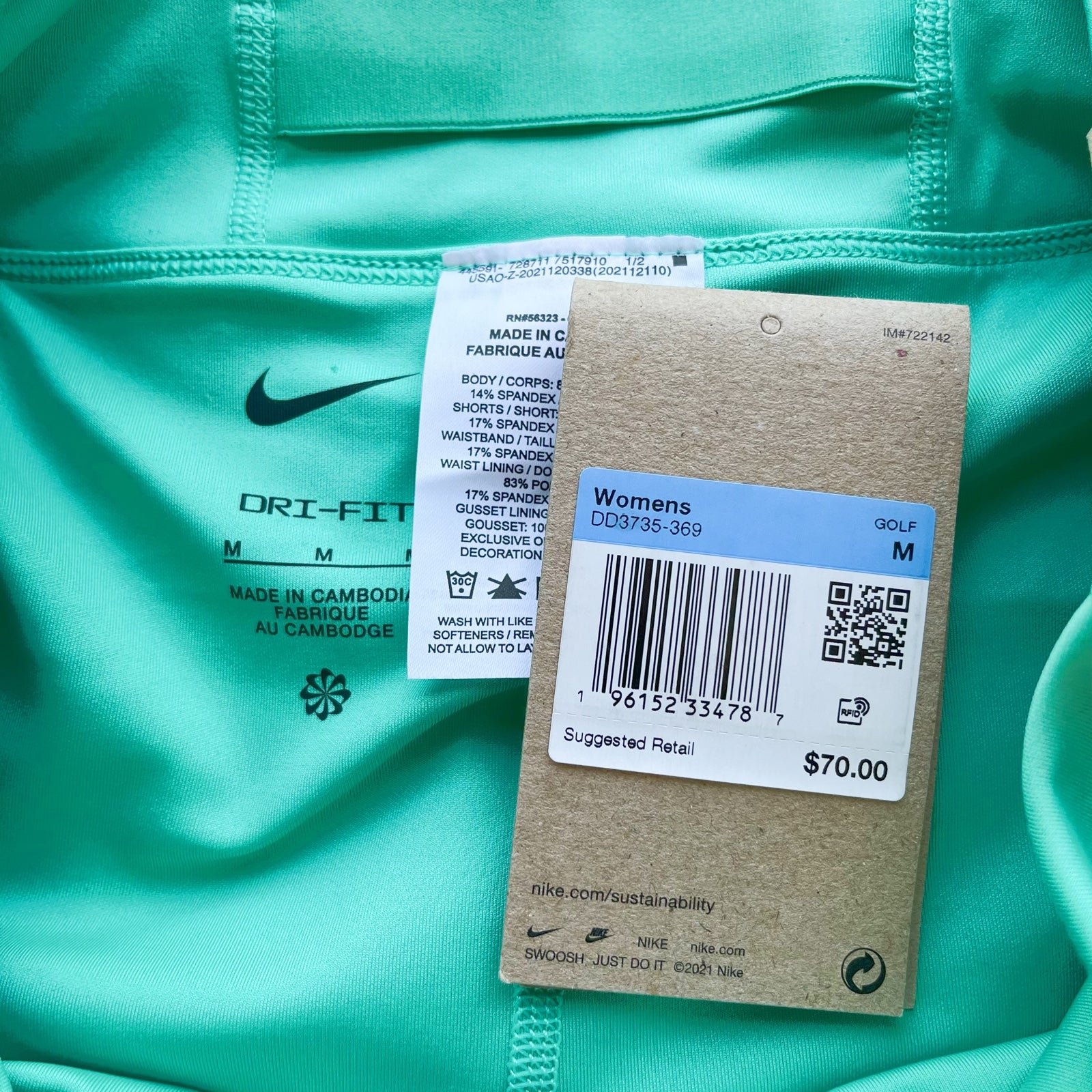 The Best Seller Nike Dri-Fit Skorts Pleated Golf Skirt green cyan p8O3hJoch Zero Profit 