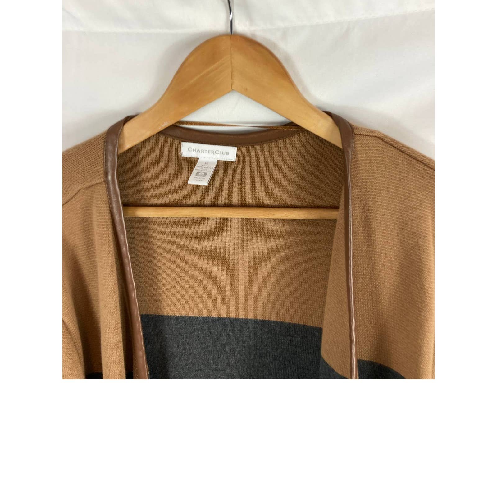 Popular Charter Club Striped Longline sweater jacket size XL p76pzCEBj Great