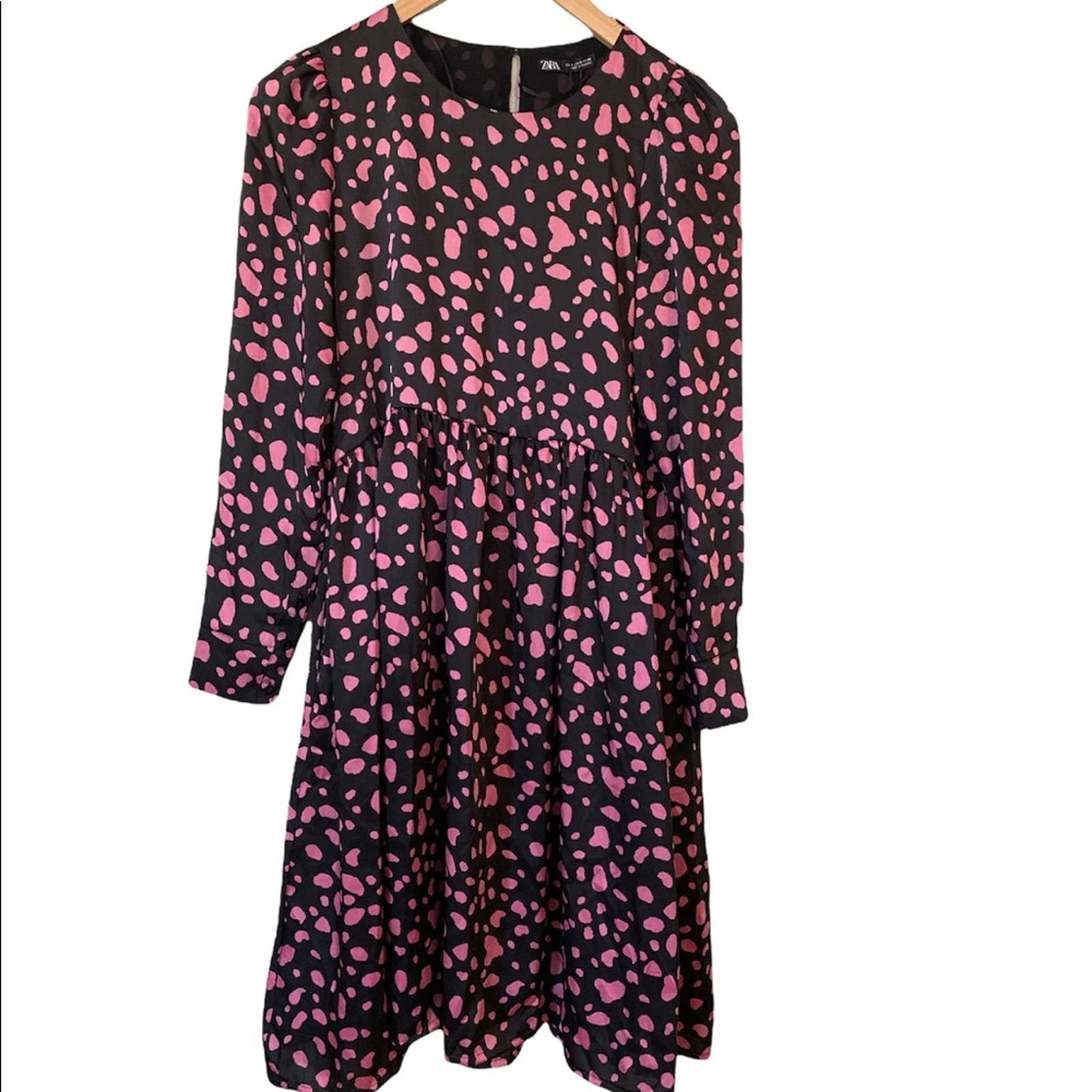 the Lowest price NWT Zara Knit Long sleeve Animal Print Dress small LlvlMStmW no tax