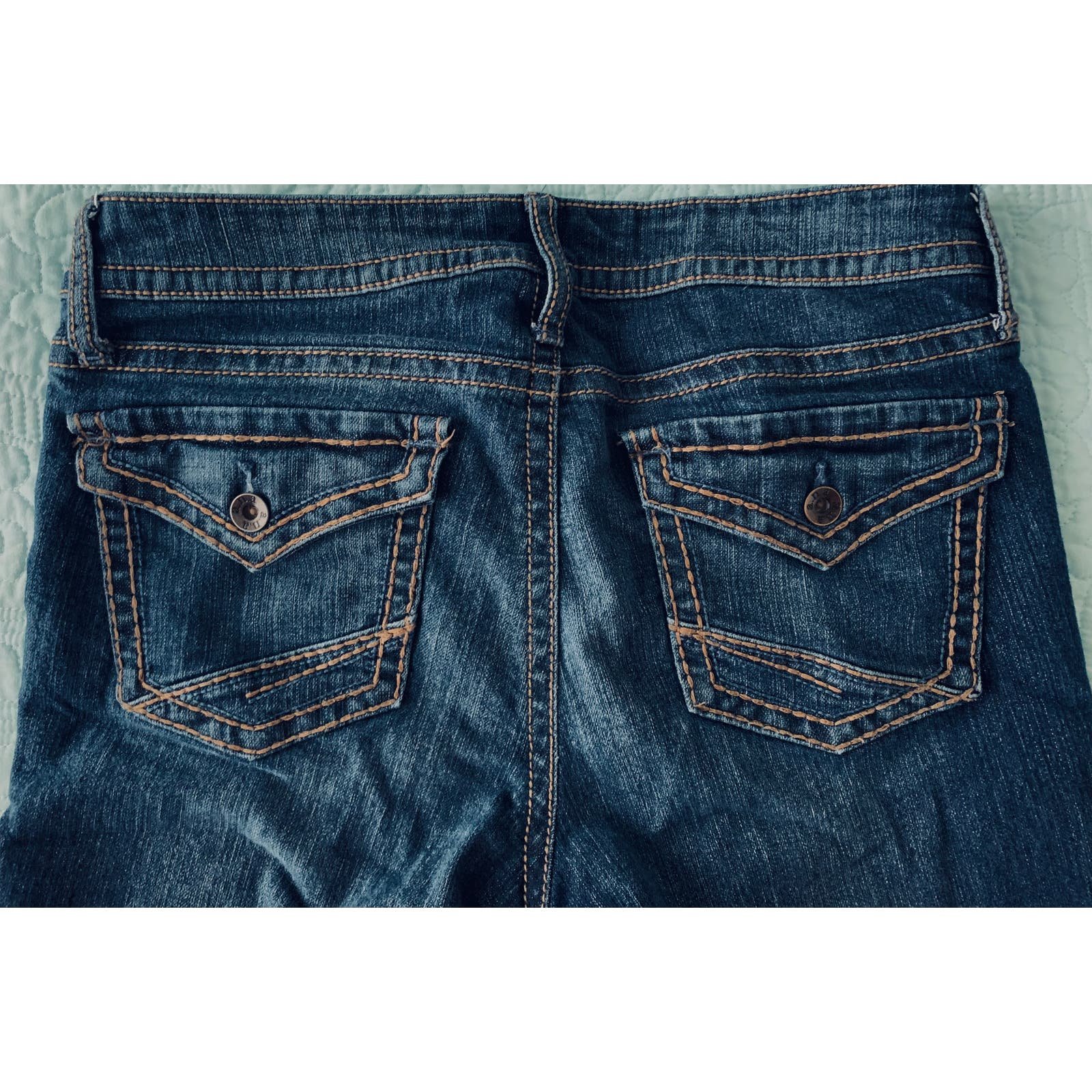Great A.N.A MID RISE BOOTCUT JEANS WOMENS, 29 / 8, BLUE, WAIST 32 POCKETS FRONT & BACK pFldP65HA on sale