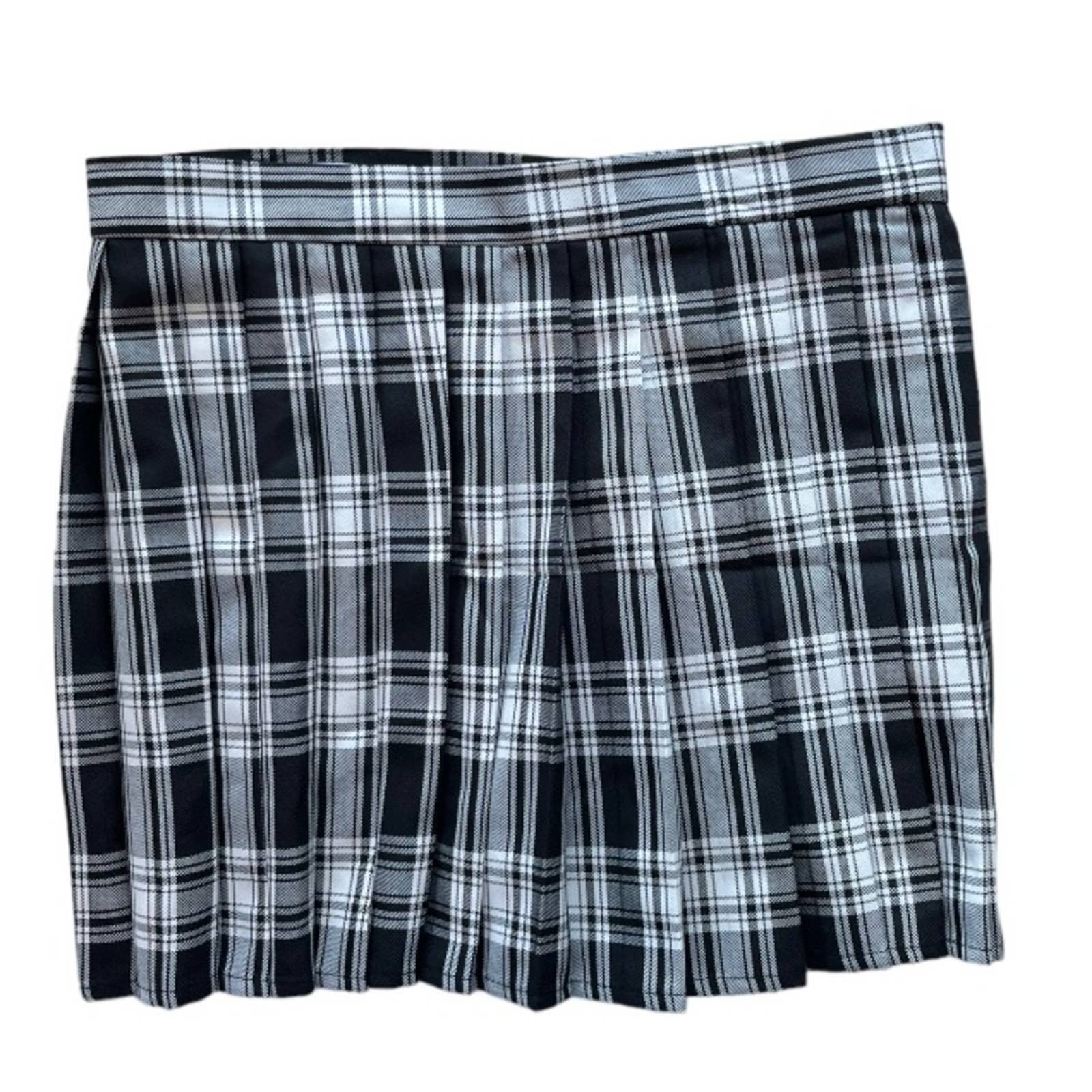 Cheap Mini Skirt, Hug Sunshine, Black and White Plaid Pleated Skirt, Y2K pD40QYmgS outlet online shop