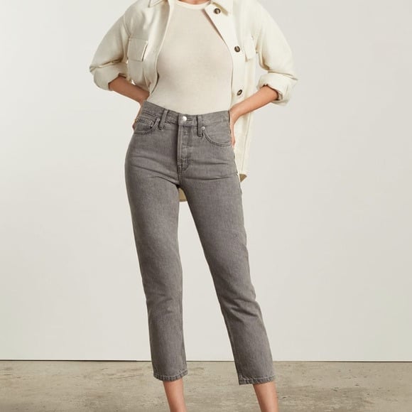 Popular Everlane The 90´s Cheeky Crop Jeans Button