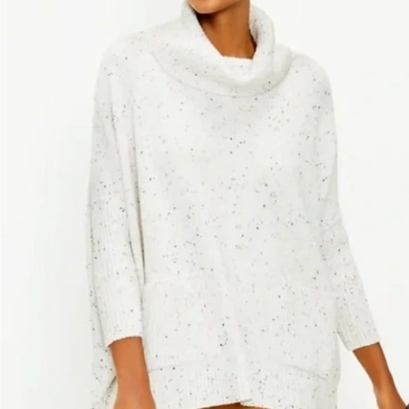 Nice LOFT | poncho sweater with cowl neck M3GhUEi7Z Factory Price