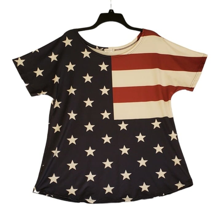 Wholesale price Queenshero USA Flag Top - Large - Great for 4th of July o4t4QYKR7 well sale
