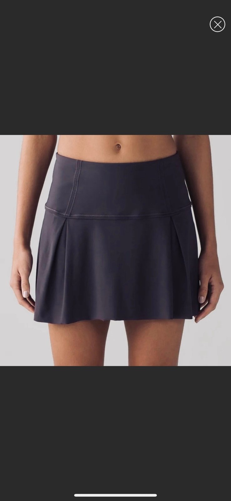 Perfect Lululemon Lost In Pace Skirt Size 8 Black JVG6Y
