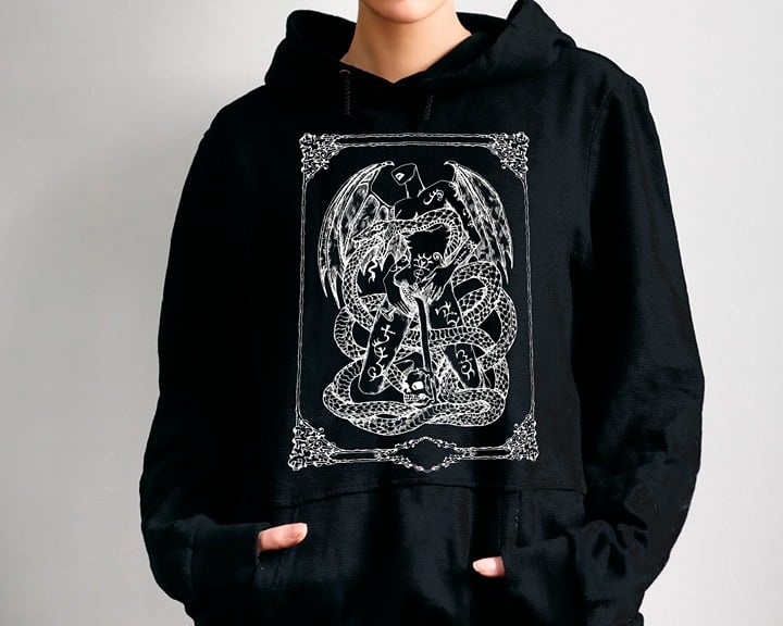 Personality Lenormand Hoodie SNAKE Unisex Plus Size Witch Clothing Serpent Symbol Tarot Card PPBrPaKpc Fashion