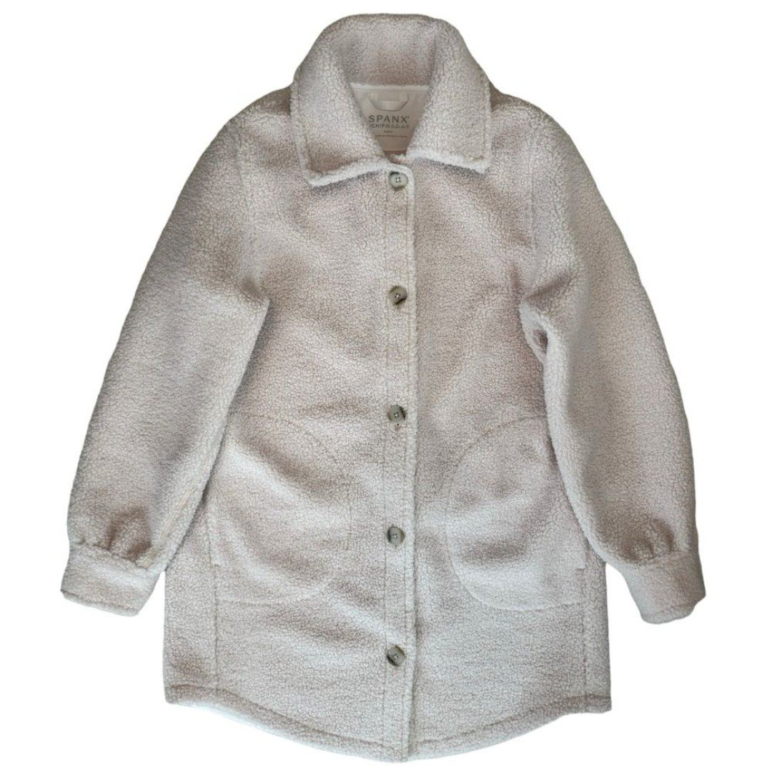 Custom SPANX Women´s Luxe Fleece Shirt Jacket Crea