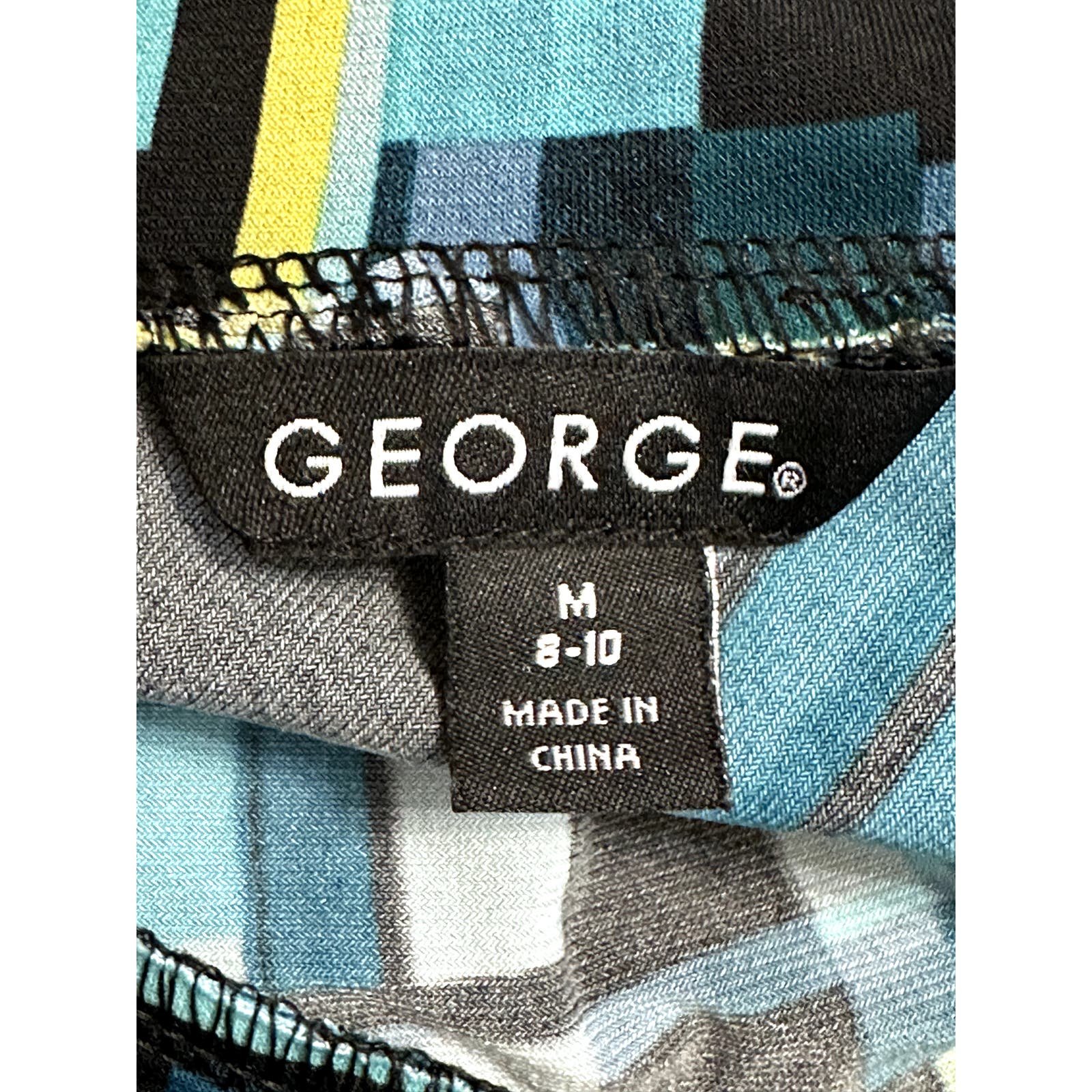 The Best Seller George Multi Colored Knee Length Skirt Pull On Elastic Waist M 8/10 KXlBwOuaS for sale