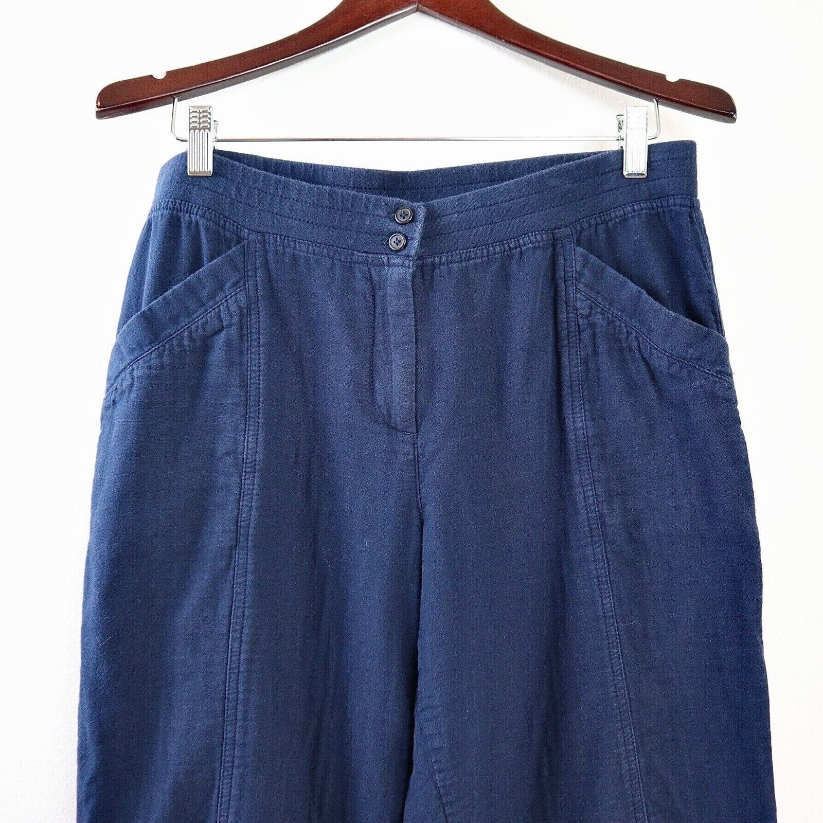 The Best Seller J Jill Size 10 High Rise Roll Cuff Chino Pant Cotton Heavy Gauze Blue Go2lObzP6 for sale