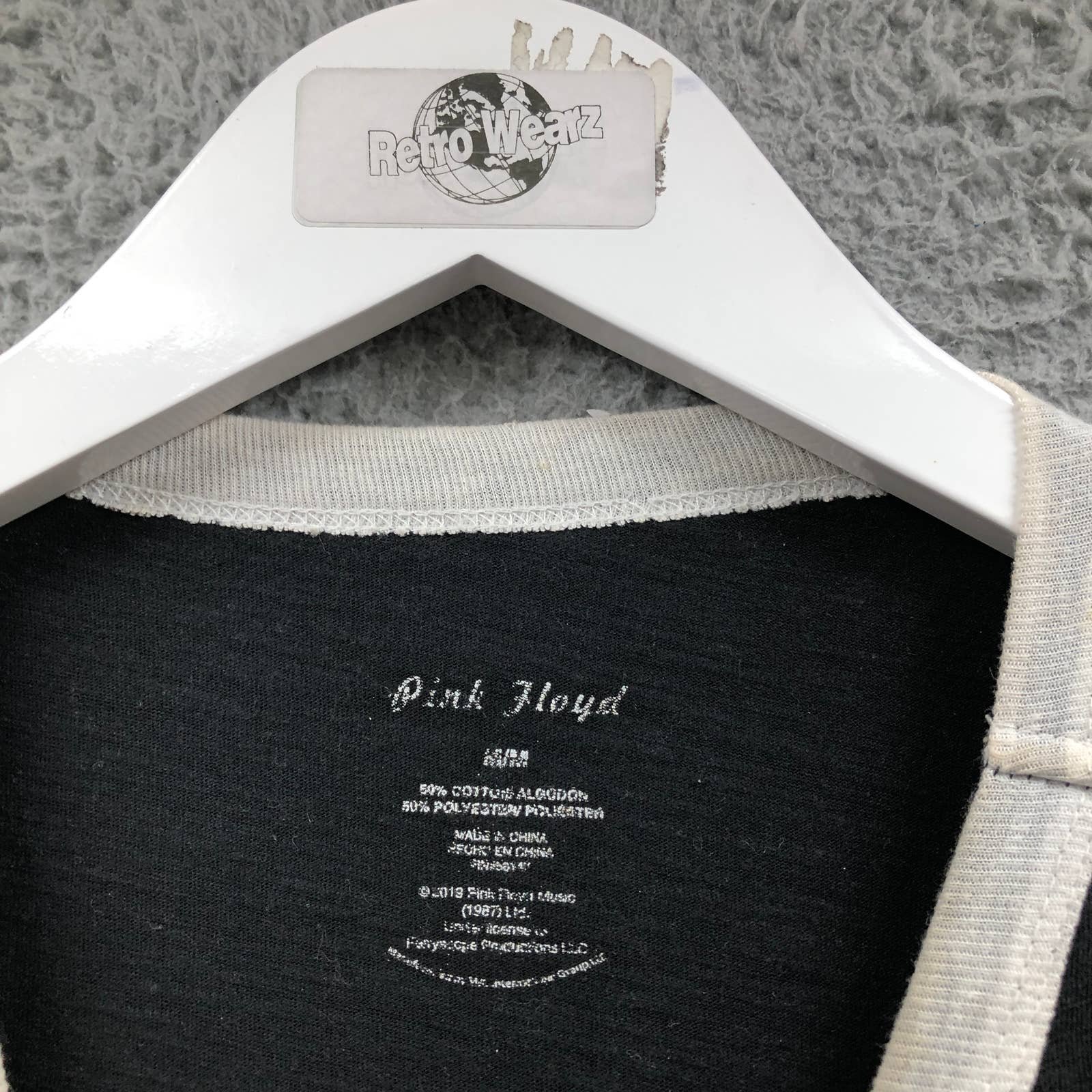 Buy Pink Floyd T-Shirt Women´s Medium M Short Sleeve Ringer Graphic Black White j4JJEmpJs Low Price