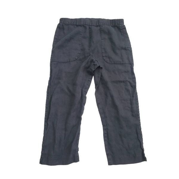 Simple Lino by Chico´s Black 100% Linen Capri Pants size XS gGaxHuvE2 Store Online