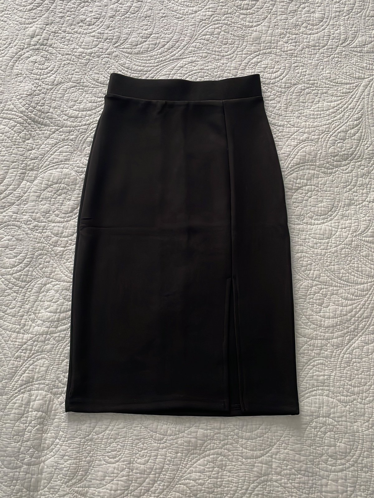 where to buy  Black Pencil Skirt with slit on the side 