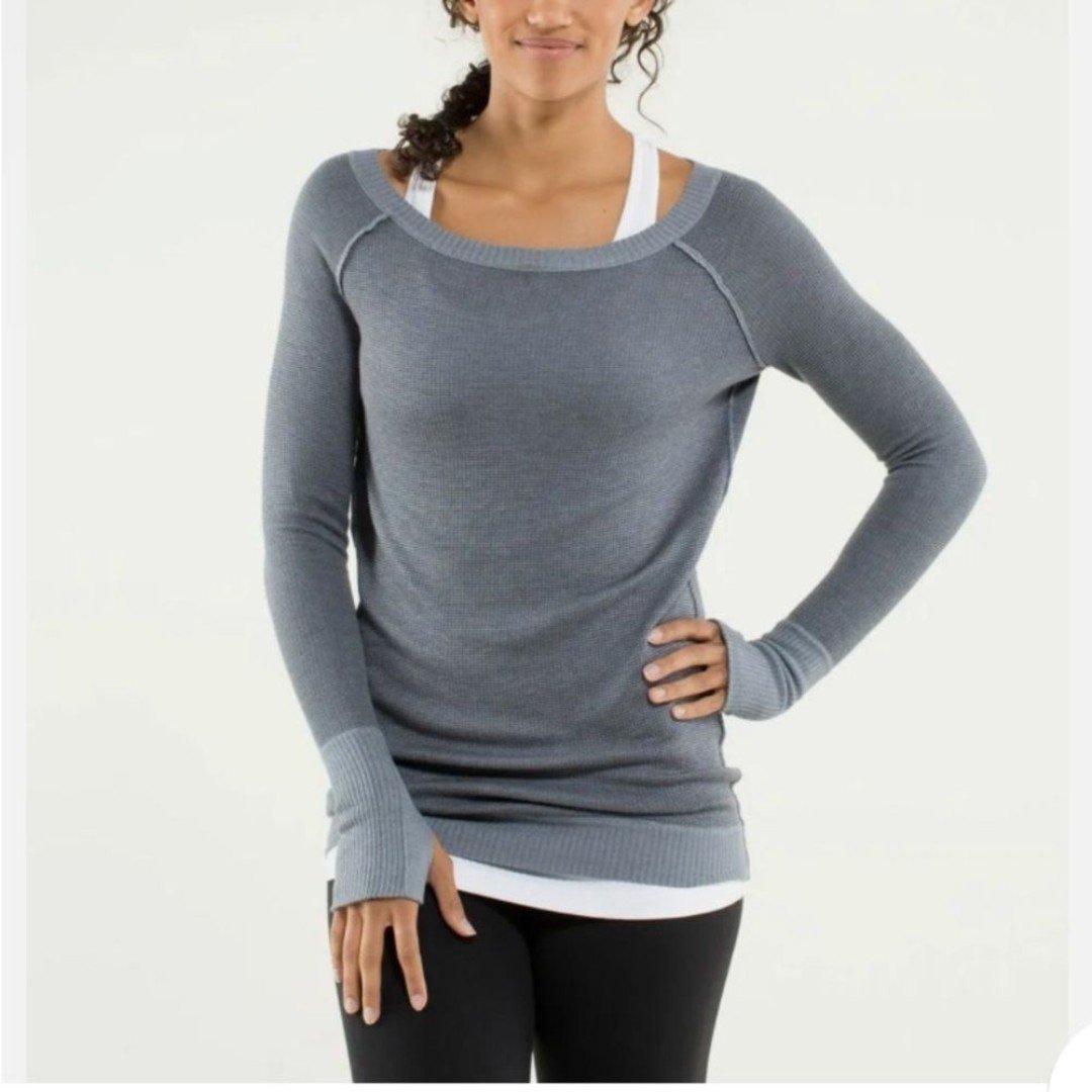 where to buy  Lululemon Chai Time Pullover II Reversible In Heathered Blurred Grey/Coal  10 GiXHTjwXW just buy it