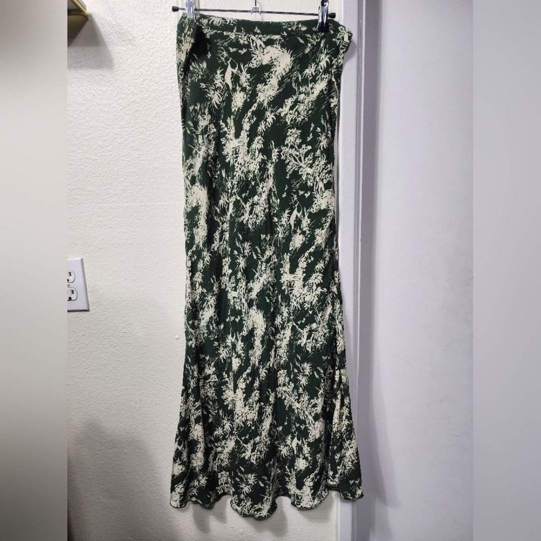 Comfortable Free People Kendall Midi Green Tropical Skirt Size Medium Spring Summer Vacation P0G4eY5bA US Outlet