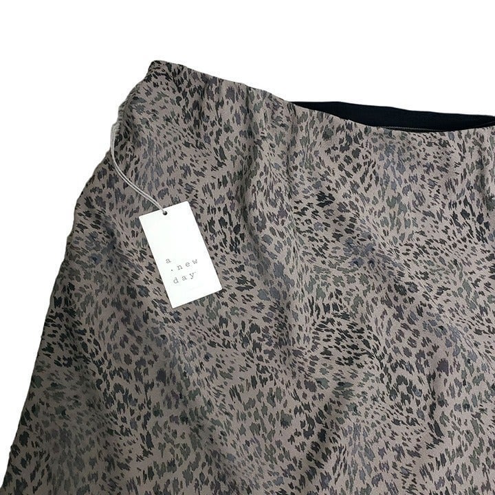 the Lowest price A New Day Women´s Size Large Brown Leopard Print A-line Skirt NWT fzGm2p1ZR just buy it