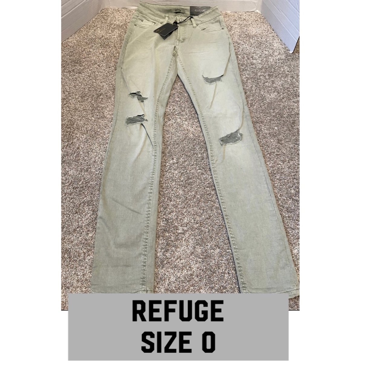 Buy Nwt Refuge Light Green Skinny Boyfriend Jeans With 
